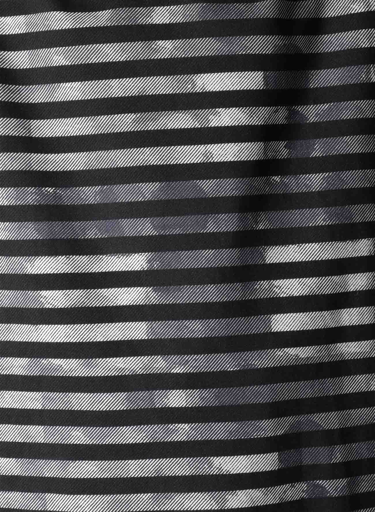 STRIPE WITH POLKA DOT PIGMENT PRINT T