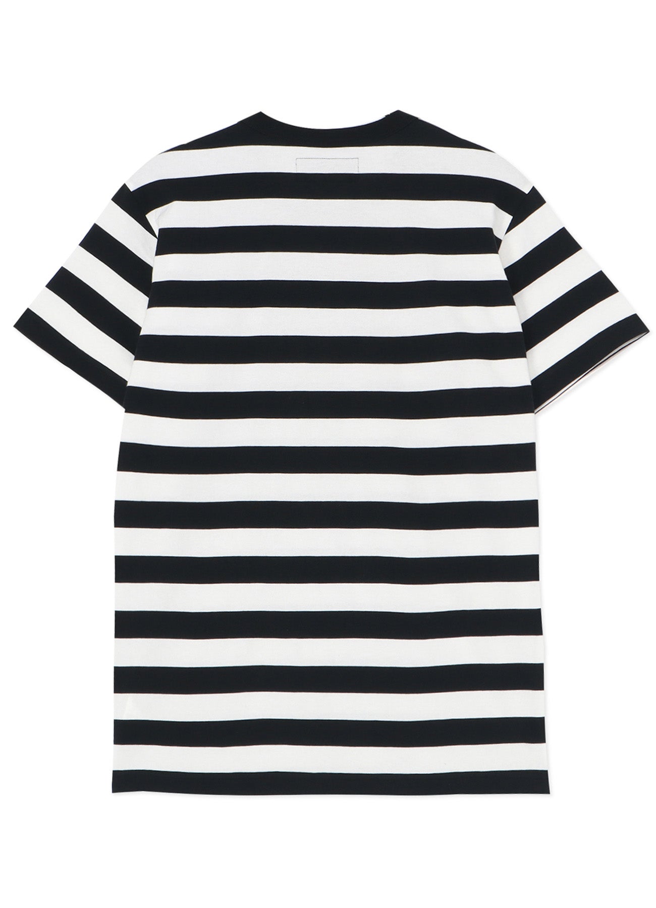 STRIPE WITH POLKA DOT PIGMENT PRINT T