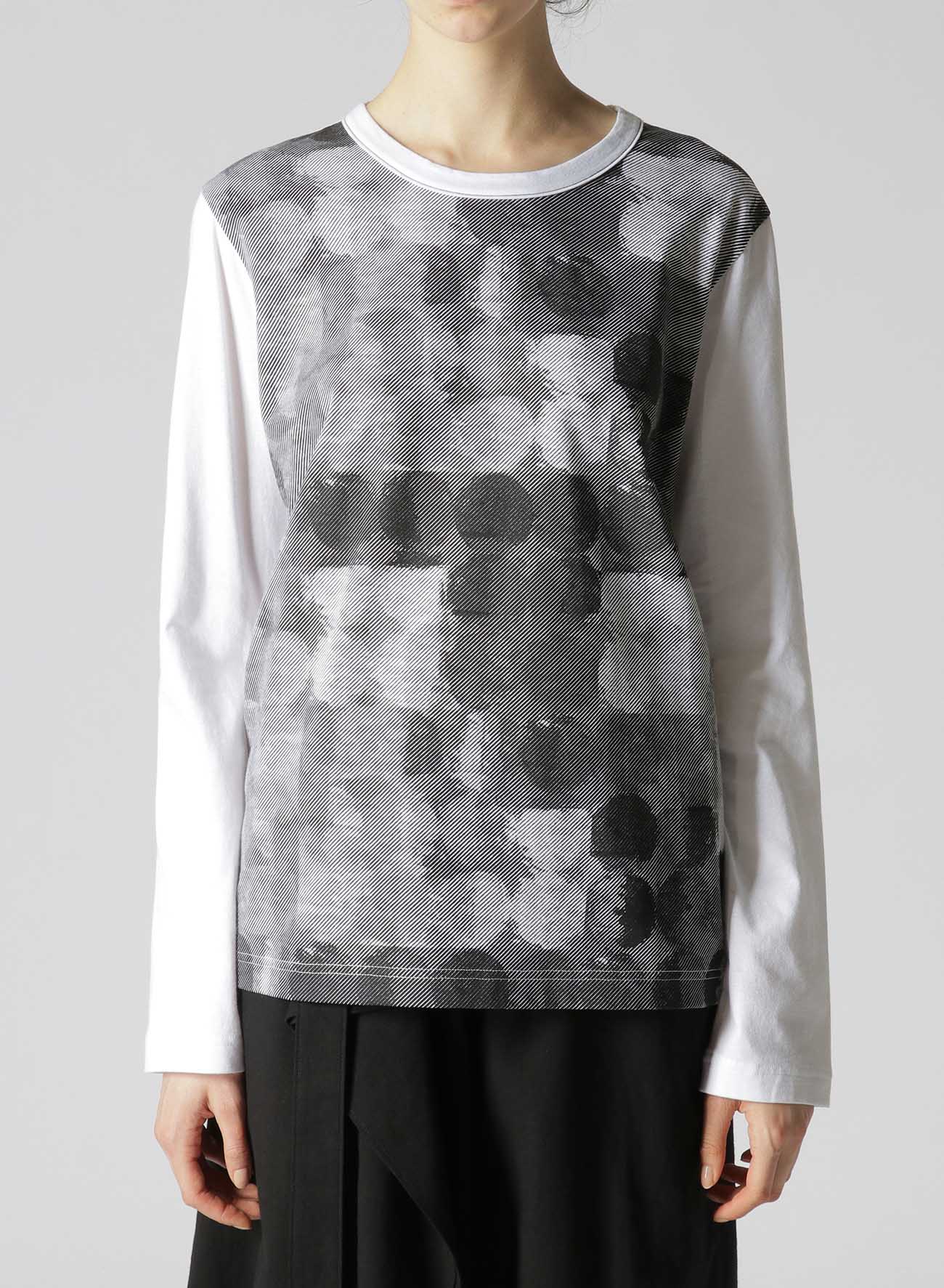 POLKA DOT PIGMENT PRINT LONG T