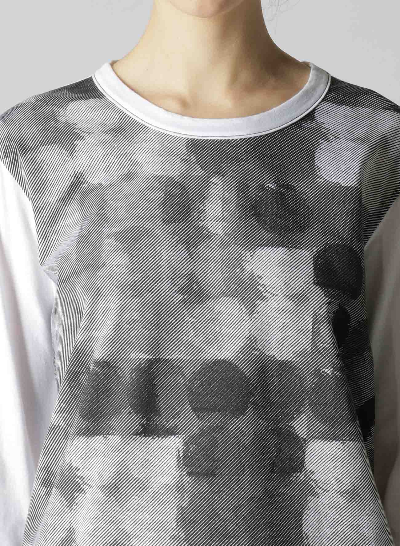 POLKA DOT PIGMENT PRINT LONG T