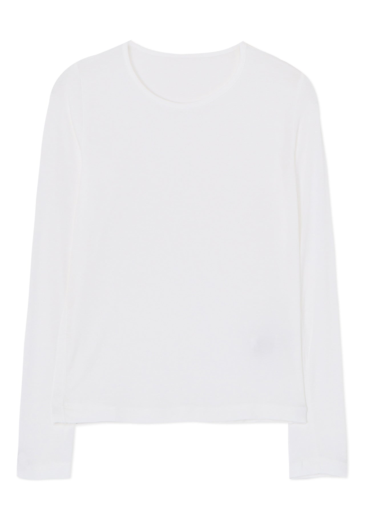 RAYON JERSEY ROUND NECK LONG SLEEVE T