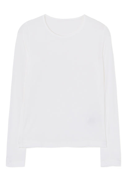 RAYON JERSEY ROUND NECK LONG SLEEVE T