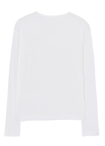 RAYON JERSEY ROUND NECK LONG SLEEVE T