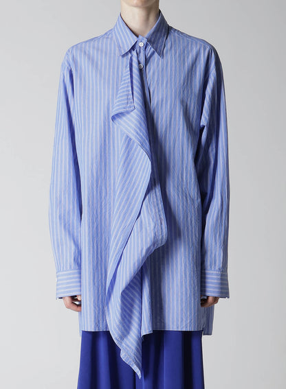 【12/13 12:00(JST) Release】STRIPE COTTON CLOTH PLACKET BLOUSE