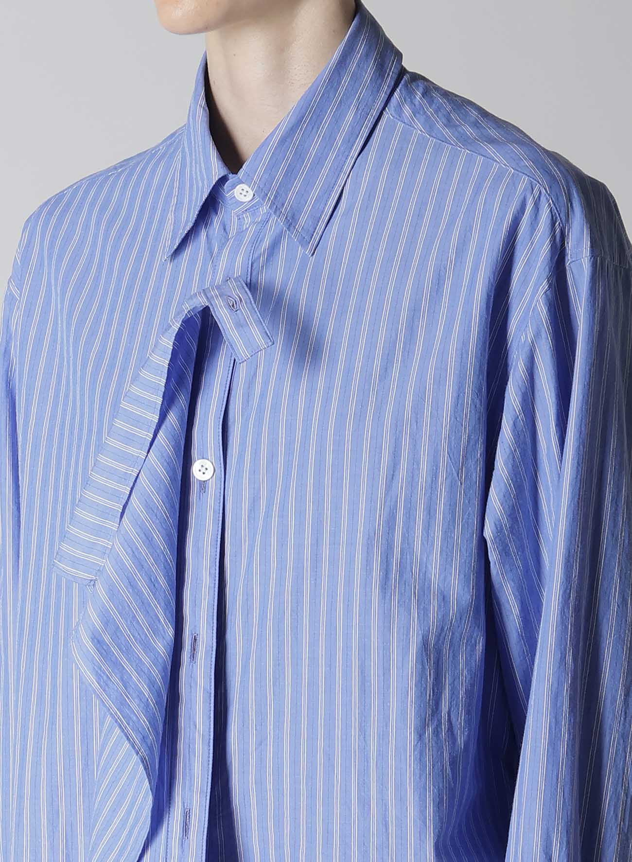 【12/13 12:00(JST) Release】STRIPE COTTON CLOTH PLACKET BLOUSE