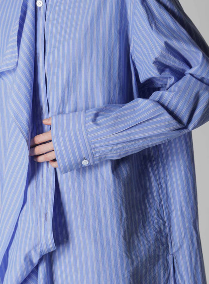 【12/13 12:00(JST) Release】STRIPE COTTON CLOTH PLACKET BLOUSE