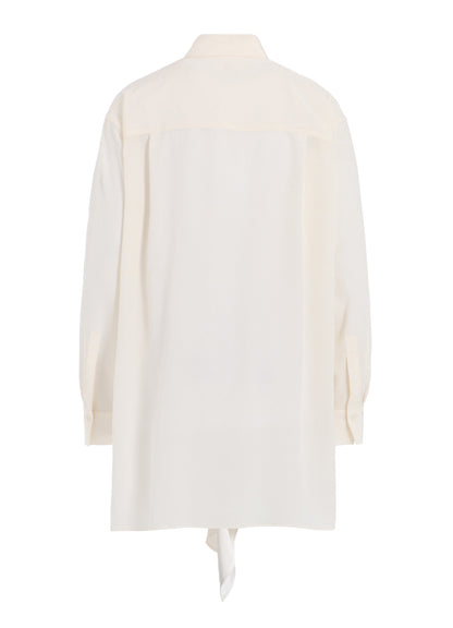 【12/13 12:00(JST) Release】CREPE de CHINE CLOTH PLACKET BLOUSE