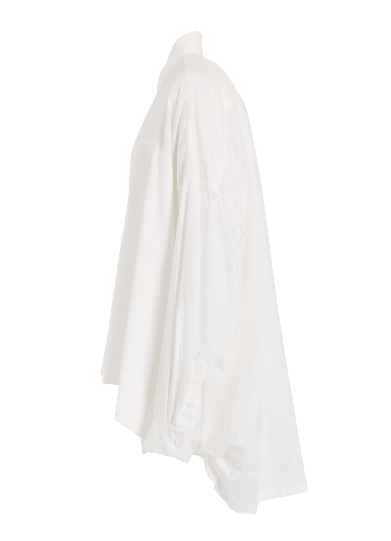Y's BORN PRODUCT] THIN COTTON TWILL DOUBLE FRONT OVERSIZED