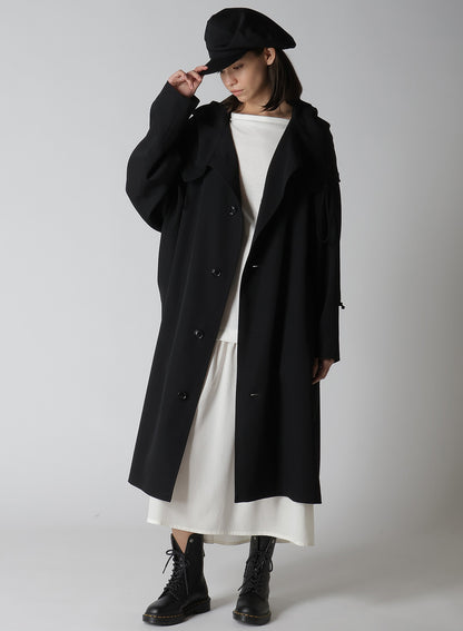 【12/13 12:00(JST) Release】WOOL GABARDINE BIG HOODIE COAT