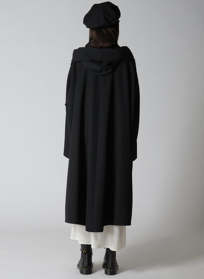 【12/13 12:00(JST) Release】WOOL GABARDINE BIG HOODIE COAT