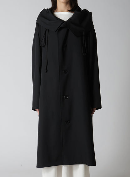 【12/13 12:00(JST) Release】WOOL GABARDINE BIG HOODIE COAT