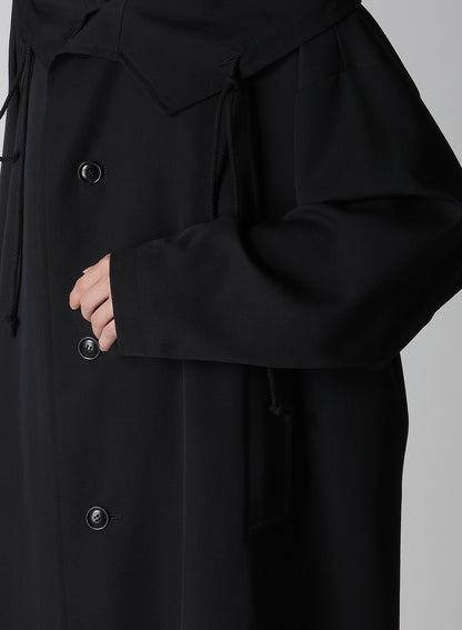 【12/13 12:00(JST) Release】WOOL GABARDINE BIG HOODIE COAT