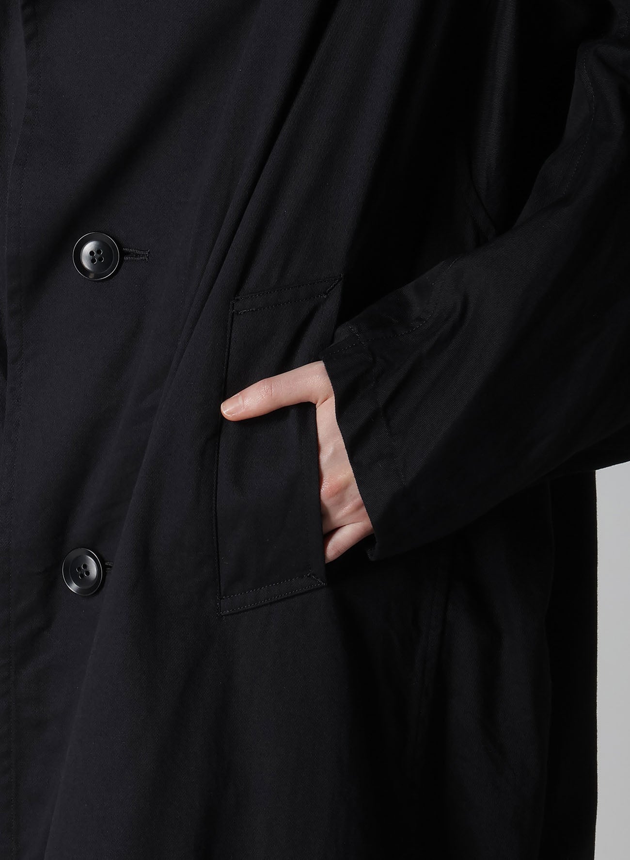 Y's BORN PRODUCT] COTTON TWILL LONG CAPE COAT – THE SHOP YOHJI