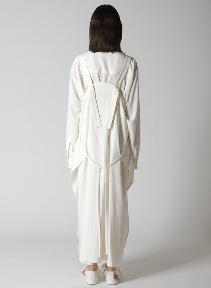 【12/13 12:00(JST) Release】RY/LI CANVAS SIDE BUTTON SHOULDER STRAP DRESS