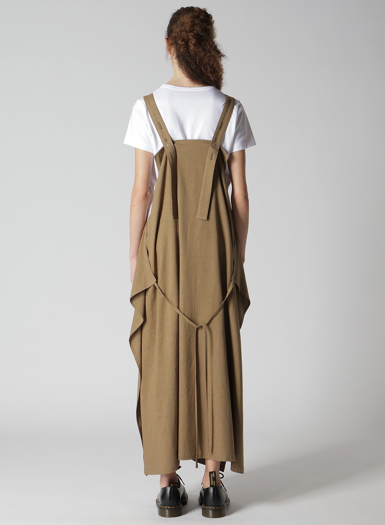 【12/13 12:00(JST) Release】RY/LI CANVAS SIDE BUTTON SHOULDER STRAP DRESS