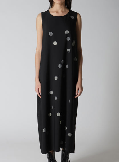 【12/13 12:00(JST) Release】CU/RY GABARDINE DOT SLEEVE LESS DRESS