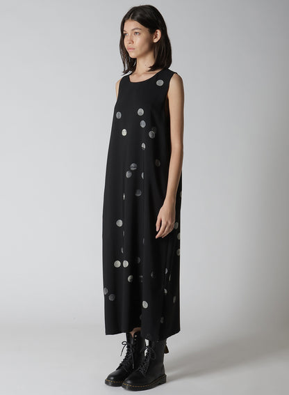 【12/13 12:00(JST) Release】CU/RY GABARDINE DOT SLEEVE LESS DRESS