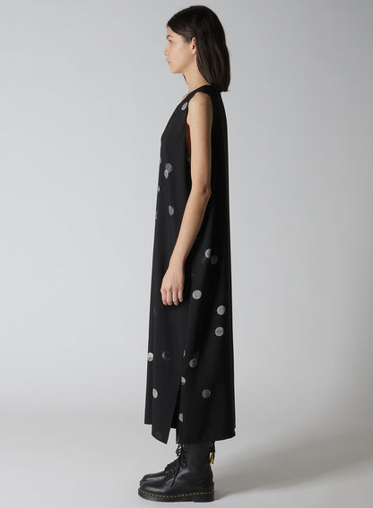 【12/13 12:00(JST) Release】CU/RY GABARDINE DOT SLEEVE LESS DRESS