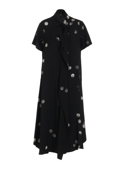 【12/13 12:00(JST) Release】CU/RY GABARDINE DOT LEFT CLOTH DRESS