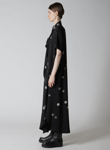 【12/13 12:00(JST) Release】CU/RY GABARDINE DOT LEFT CLOTH DRESS