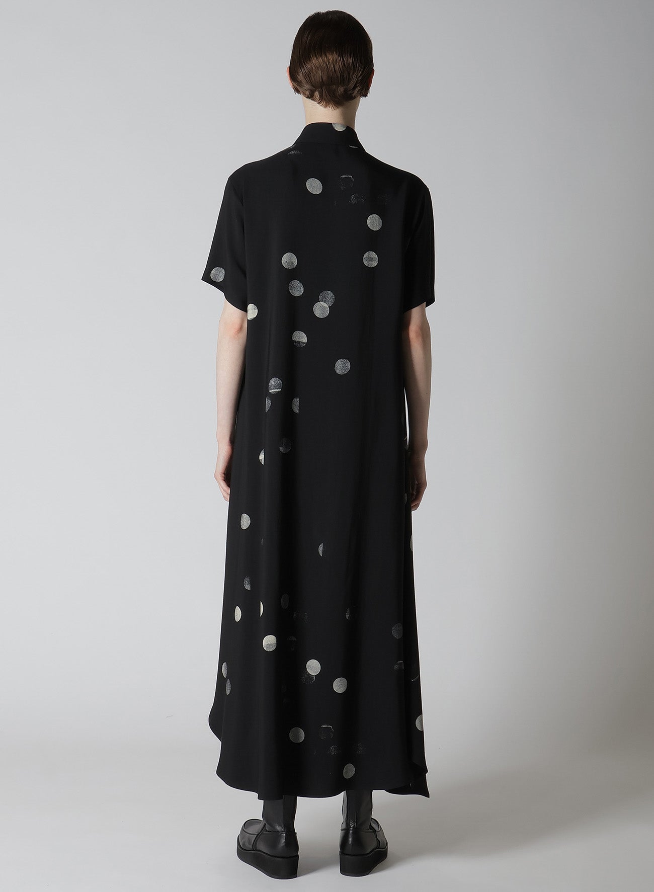 【12/13 12:00(JST) Release】CU/RY GABARDINE DOT LEFT CLOTH DRESS