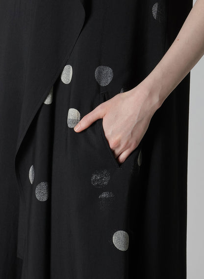 【12/13 12:00(JST) Release】CU/RY GABARDINE DOT LEFT CLOTH DRESS