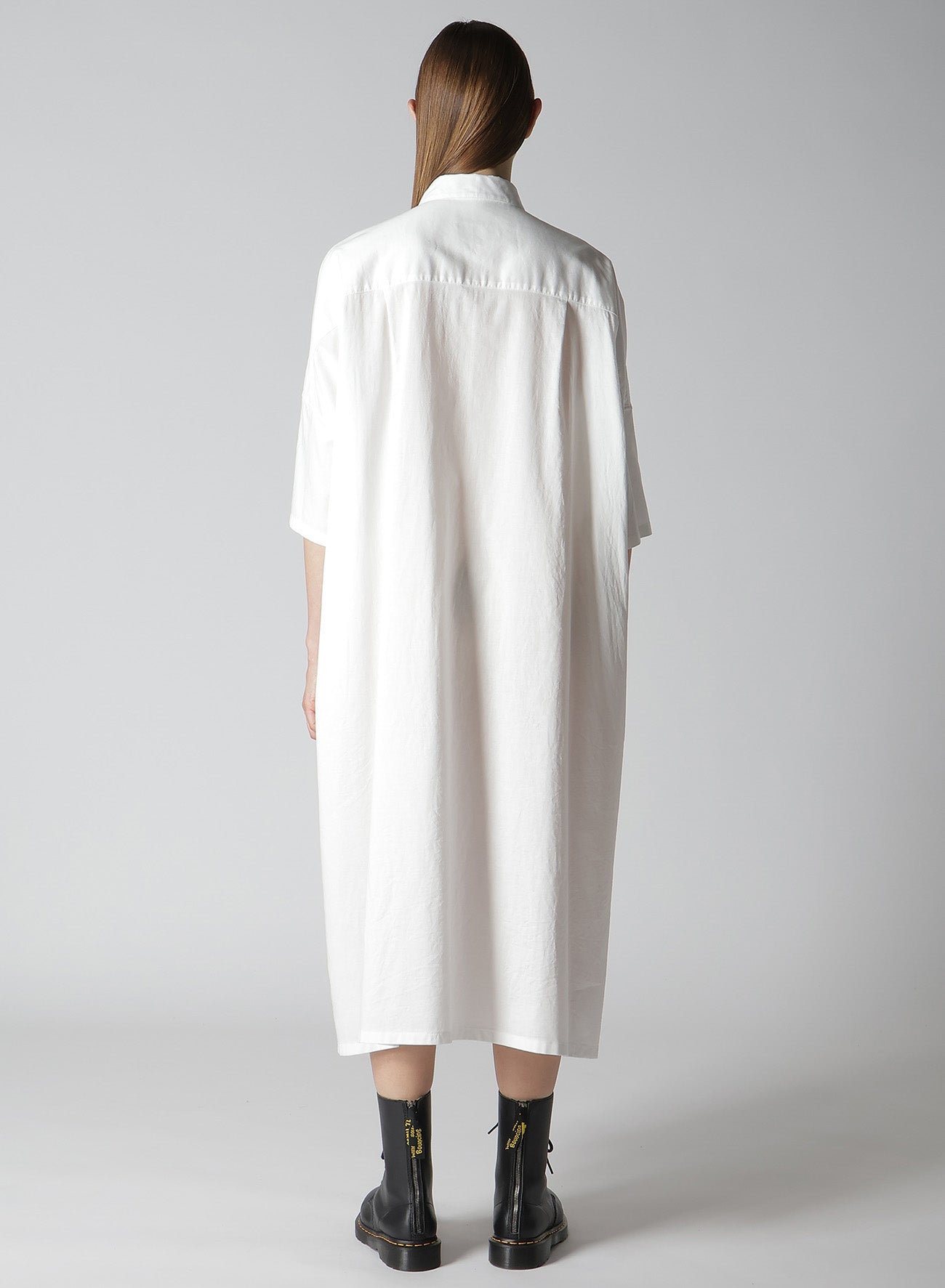 Y's BORN PRODUCT] THIN COTTON TWILL BIG SHIRT DRESS – THE SHOP