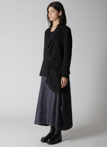 【12/13 12:00(JST) Release】WOOL GABARDINE LEFT DOUBLED JACKET