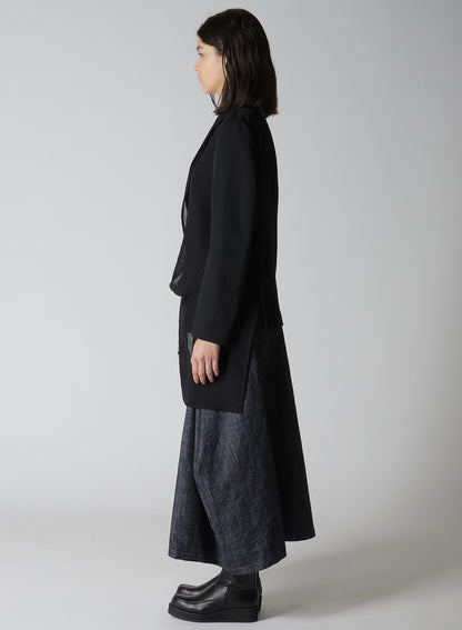 【12/13 12:00(JST) Release】WOOL GABARDINE LEFT DOUBLED JACKET