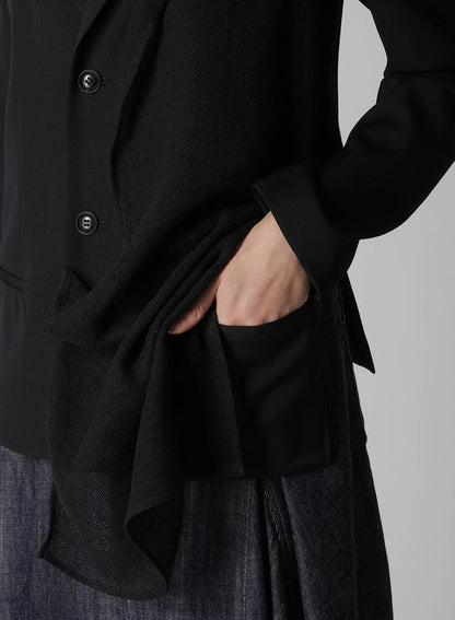 【12/13 12:00(JST) Release】WOOL GABARDINE LEFT DOUBLED JACKET