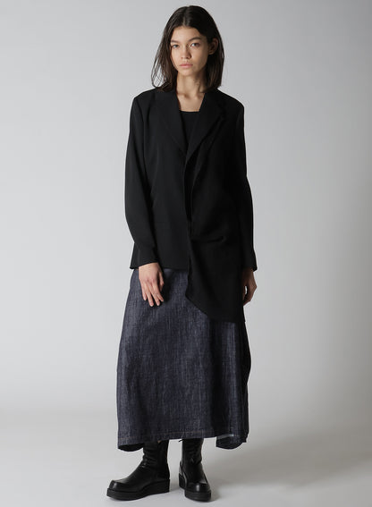 【12/13 12:00(JST) Release】WOOL GABARDINE LEFT DOUBLED JACKET