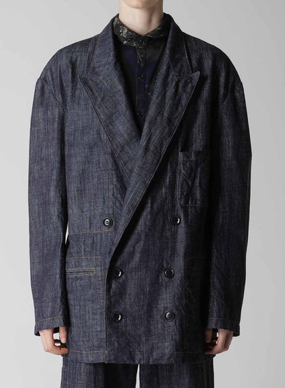 【12/13 12:00(JST) Release】8OZ DENIM PEAKED LAPEL JACKET