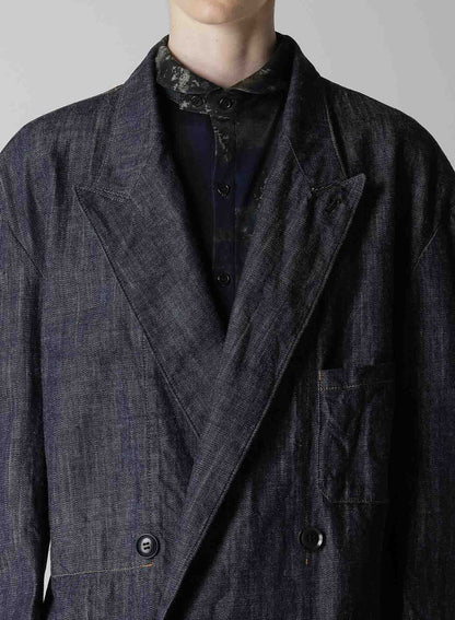 【12/13 12:00(JST) Release】8OZ DENIM PEAKED LAPEL JACKET