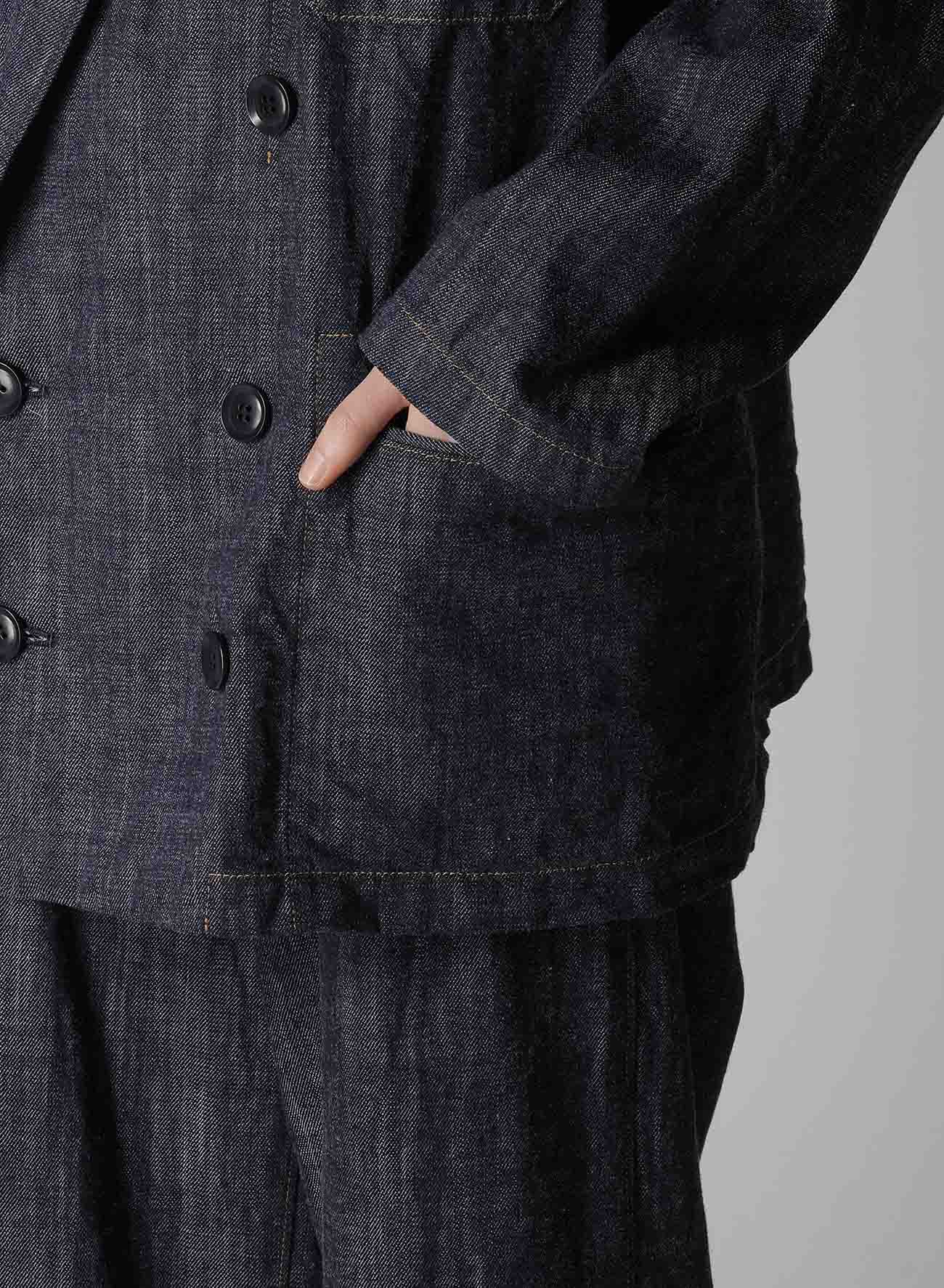 【12/13 12:00(JST) Release】8OZ DENIM PEAKED LAPEL JACKET