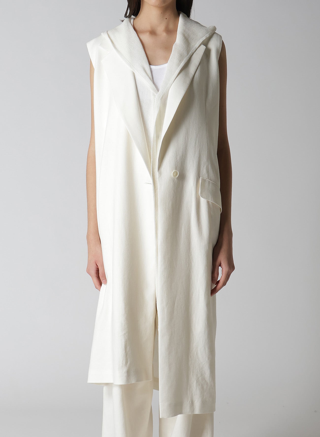 【12/13 12:00(JST) Release】RY/LI CANVAS SLEEVELESS ASYMMETERIC JACKET