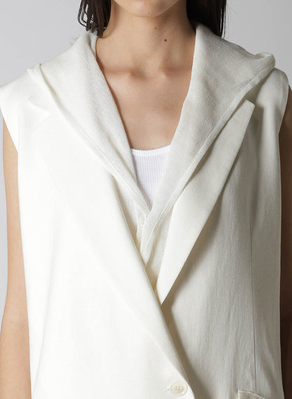 【12/13 12:00(JST) Release】RY/LI CANVAS SLEEVELESS ASYMMETERIC JACKET