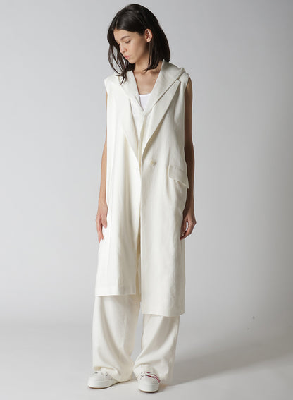 【12/13 12:00(JST) Release】RY/LI CANVAS SLEEVELESS ASYMMETERIC JACKET