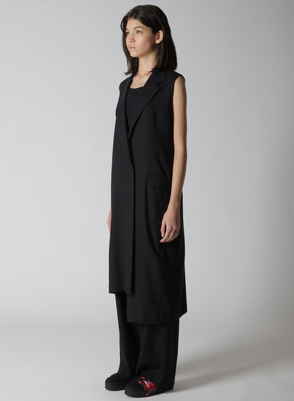 【12/13 12:00(JST) Release】RY/LI CANVAS SLEEVELESS ASYMMETERIC JACKET