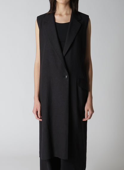 【12/13 12:00(JST) Release】RY/LI CANVAS SLEEVELESS ASYMMETERIC JACKET