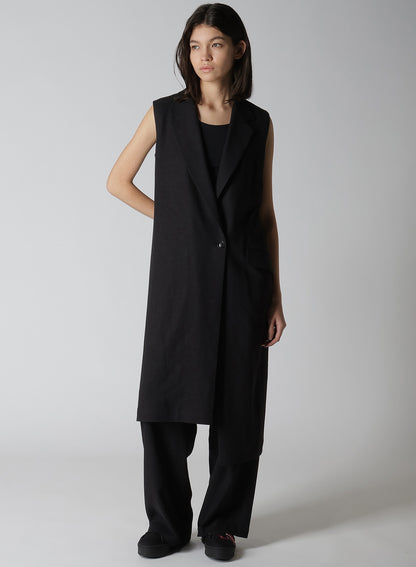 【12/13 12:00(JST) Release】RY/LI CANVAS SLEEVELESS ASYMMETERIC JACKET