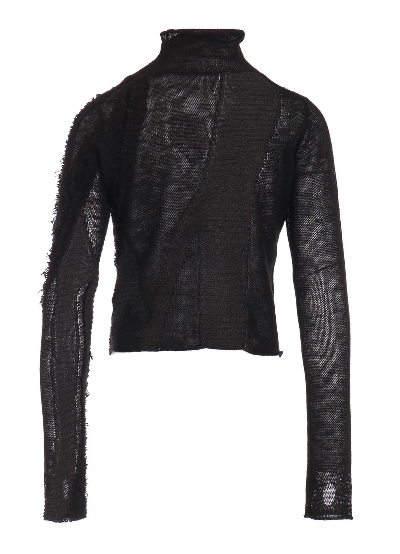 【12/13 12:00(JST) Release】SHEER INTERSIA JACQUARD HIGH NECK SHORT PULLOVER