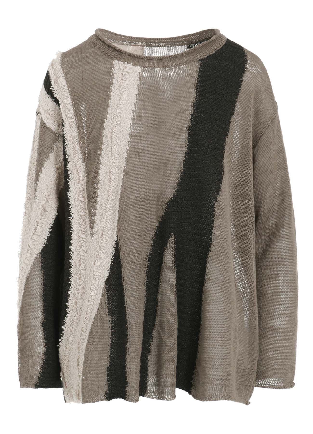 【12/13 12:00(JST) Release】SHEER INTERSIA JACQUARD CREW NECK RELAXED PULLOVER