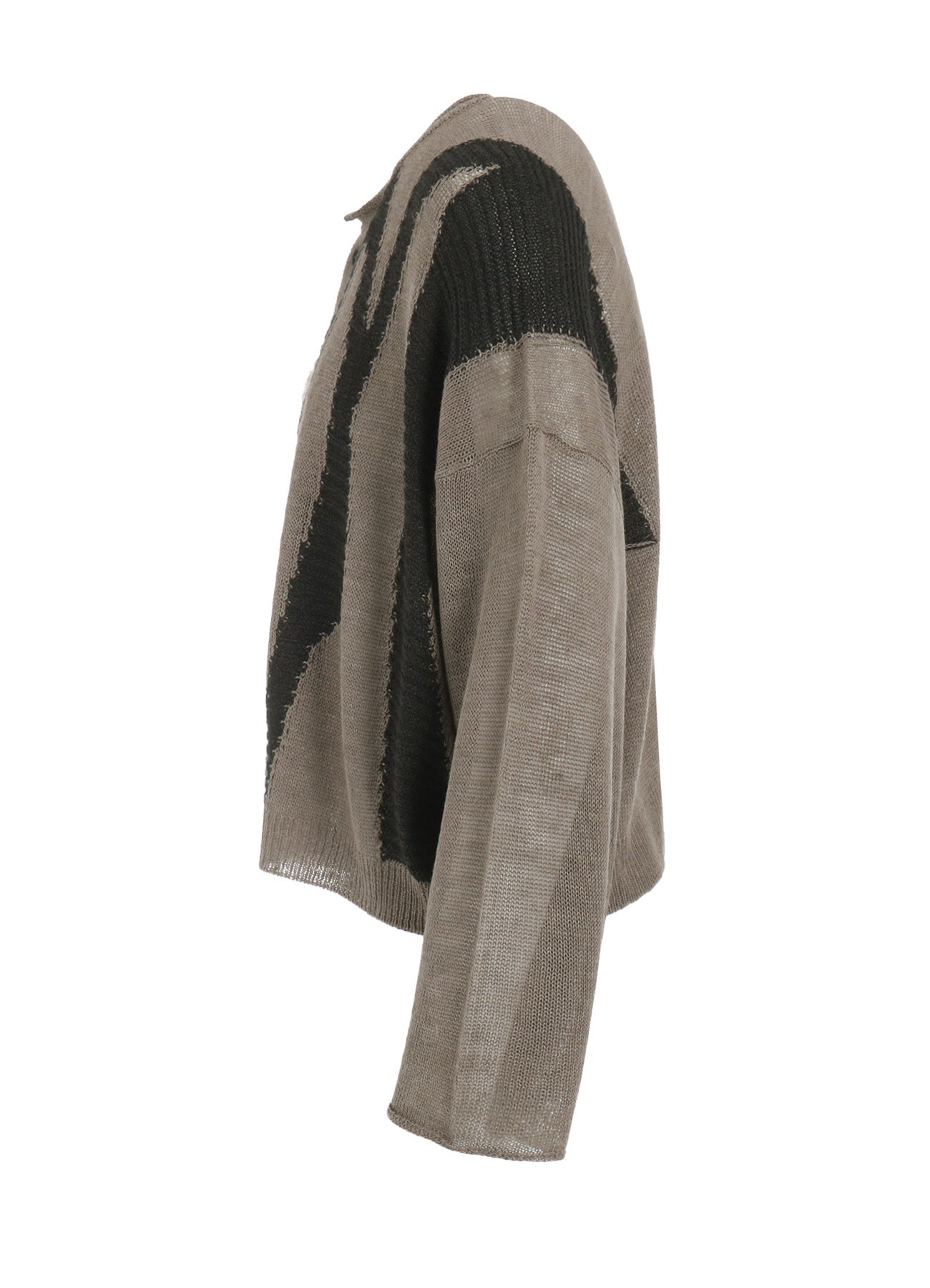 【12/13 12:00(JST) Release】SHEER INTERSIA JACQUARD CREW NECK RELAXED CARDIGAN