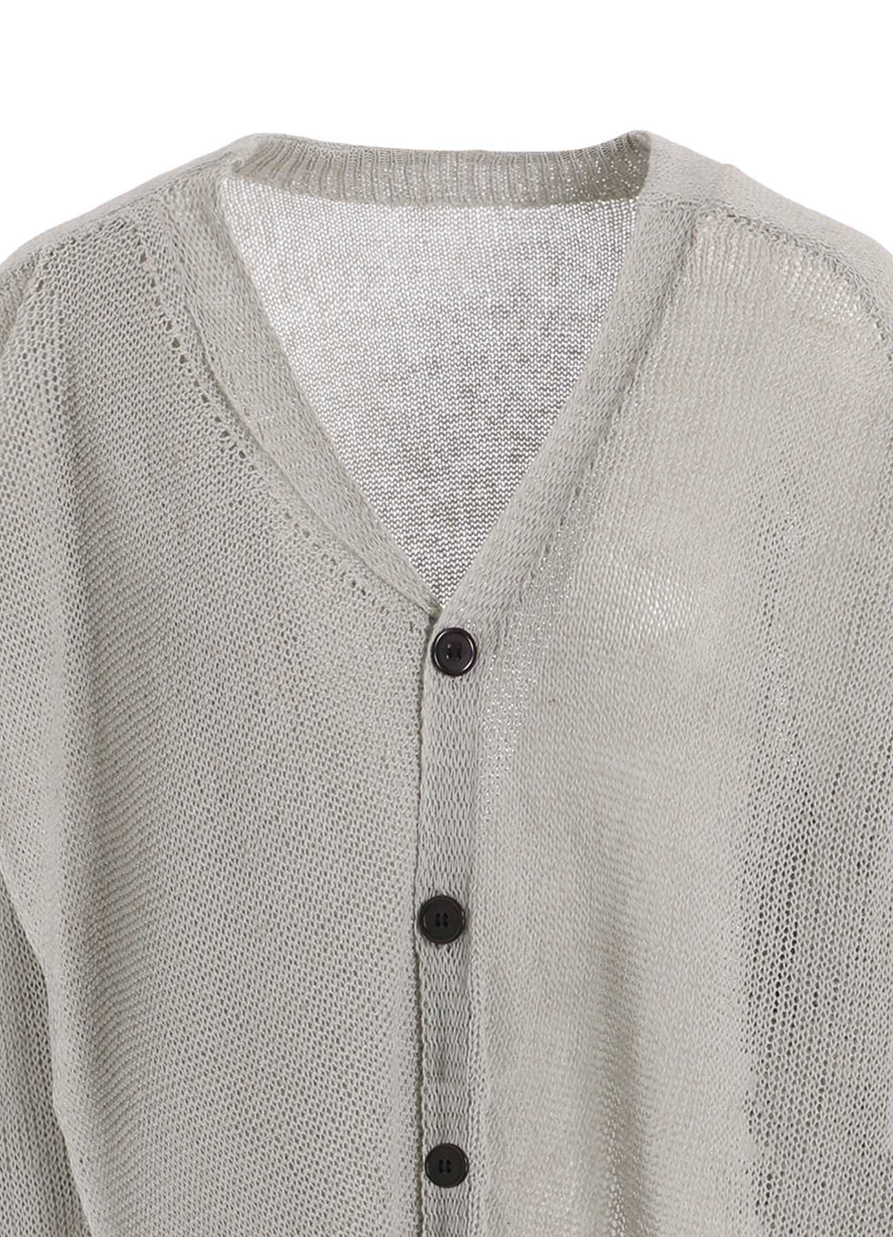 JERSEY BROAD STITCH ASYMMETRIC MIDDLE CARDIGAN