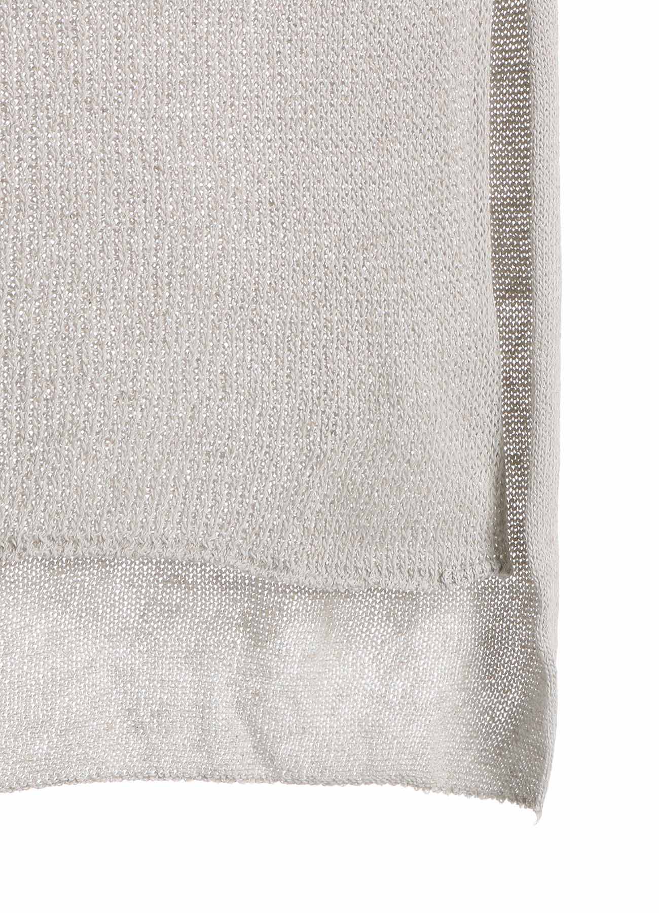 JERSEY BROAD STITCH ASYMMETRIC MIDDLE CARDIGAN