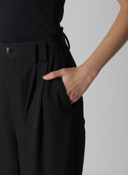 【12/13 12:00(JST) Release】WOOL GABARDINE FRONT DOUBLE TUCKED PANTS