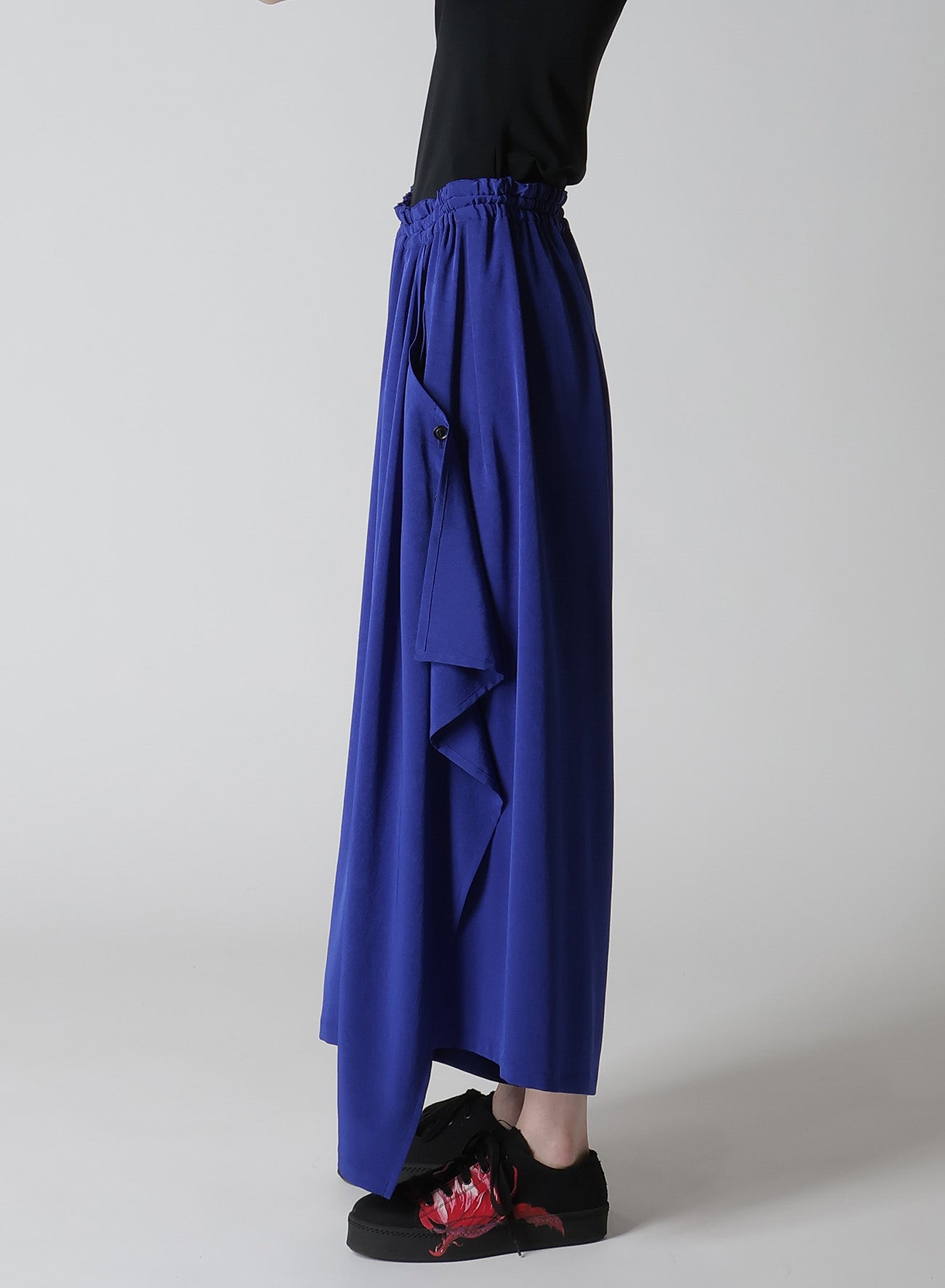 【12/13 12:00(JST) Release】CREPE de CHINE SIDE CLOTH ELASTIC PANTS