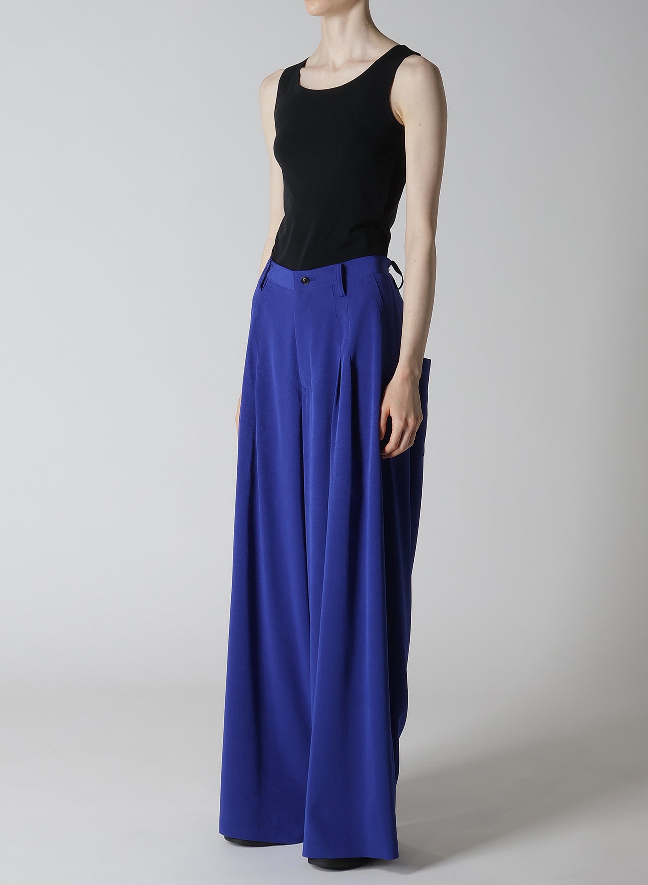 【12/13 12:00(JST) Release】CREPE de CHINE DOUBE TUCKED WIDE PANTS