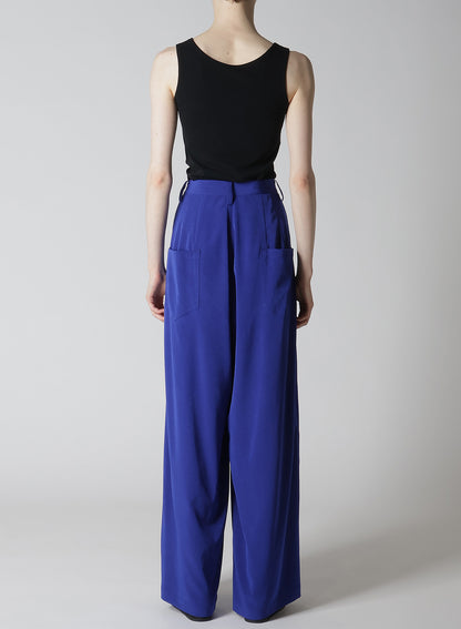 【12/13 12:00(JST) Release】CREPE de CHINE DOUBE TUCKED WIDE PANTS