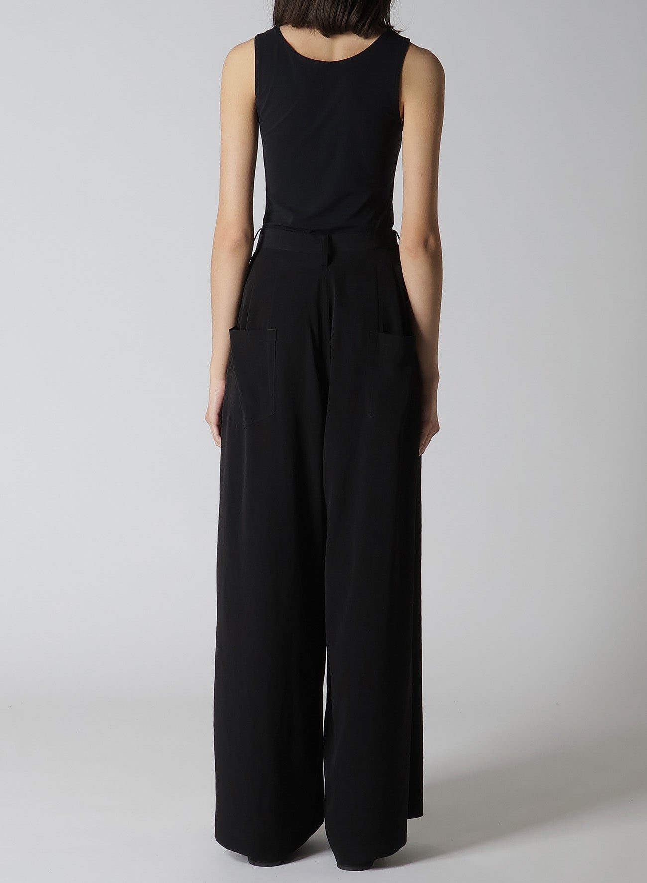 【12/13 12:00(JST) Release】CREPE de CHINE DOUBE TUCKED WIDE PANTS